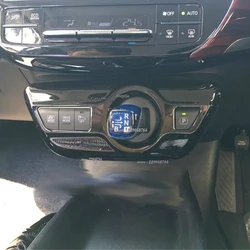 RHD For Toyota Prius 2016 2017 2018 Interior Car Gear Shift Control Panel Trim Stickers Multimedia Knob Buttons Covers Decals