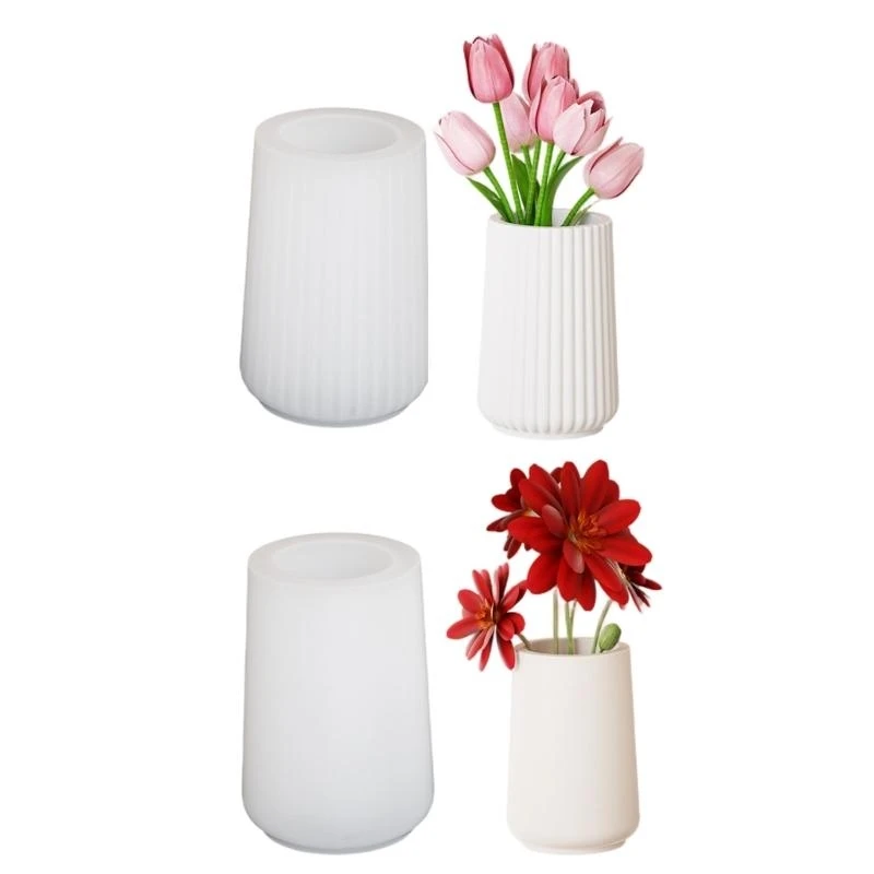 

C71D Easy Release Round Planter Silicone Mould for Artistic Gardening Enthusias