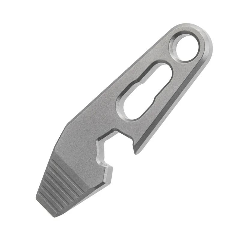 Portable Mini Titanium Alloy Crowbar Multifunctional Bottle Opener Key Chain Hanging with Necklace Survival EDC Tools