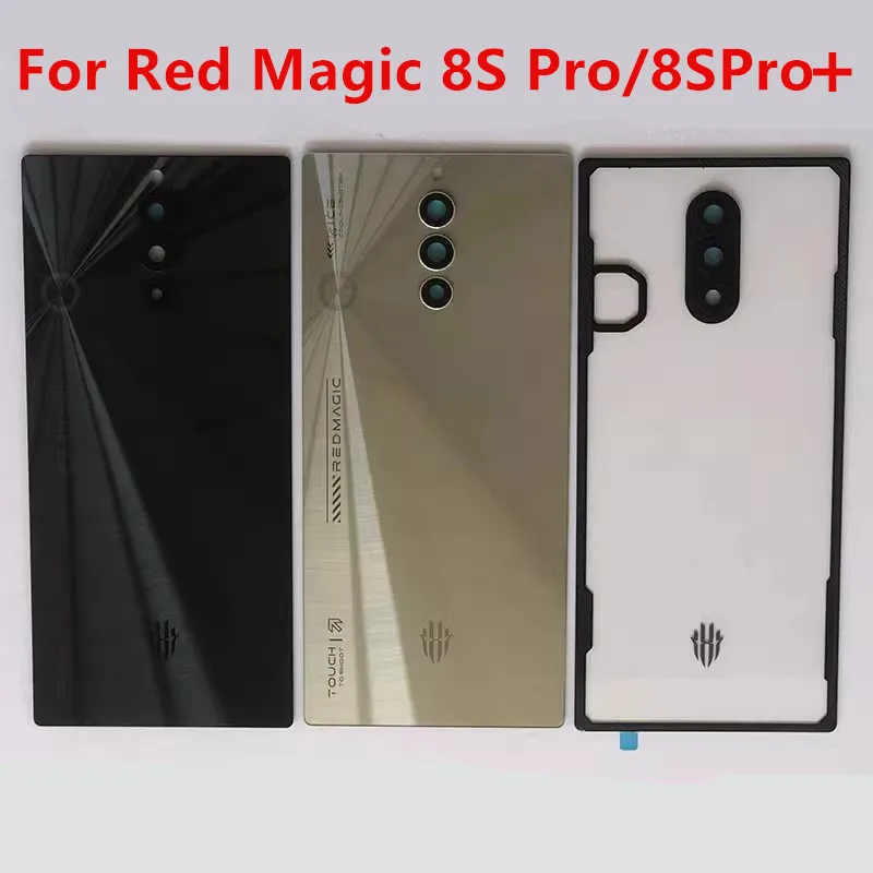 

8SPro Rear Housing For ZTE Nubia Red Magic 8S Pro Plus Back Cover Battery Case Replace Repair Spare Parts + Camera Lens