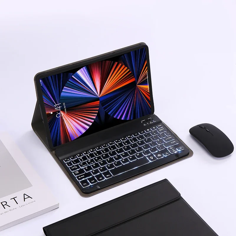 Keyboard Case For Lenovo Legion Y700 5th Generation 2026 8.8-inch TB323FU PU Stand Protective Backlight Keyboard Cover Funda