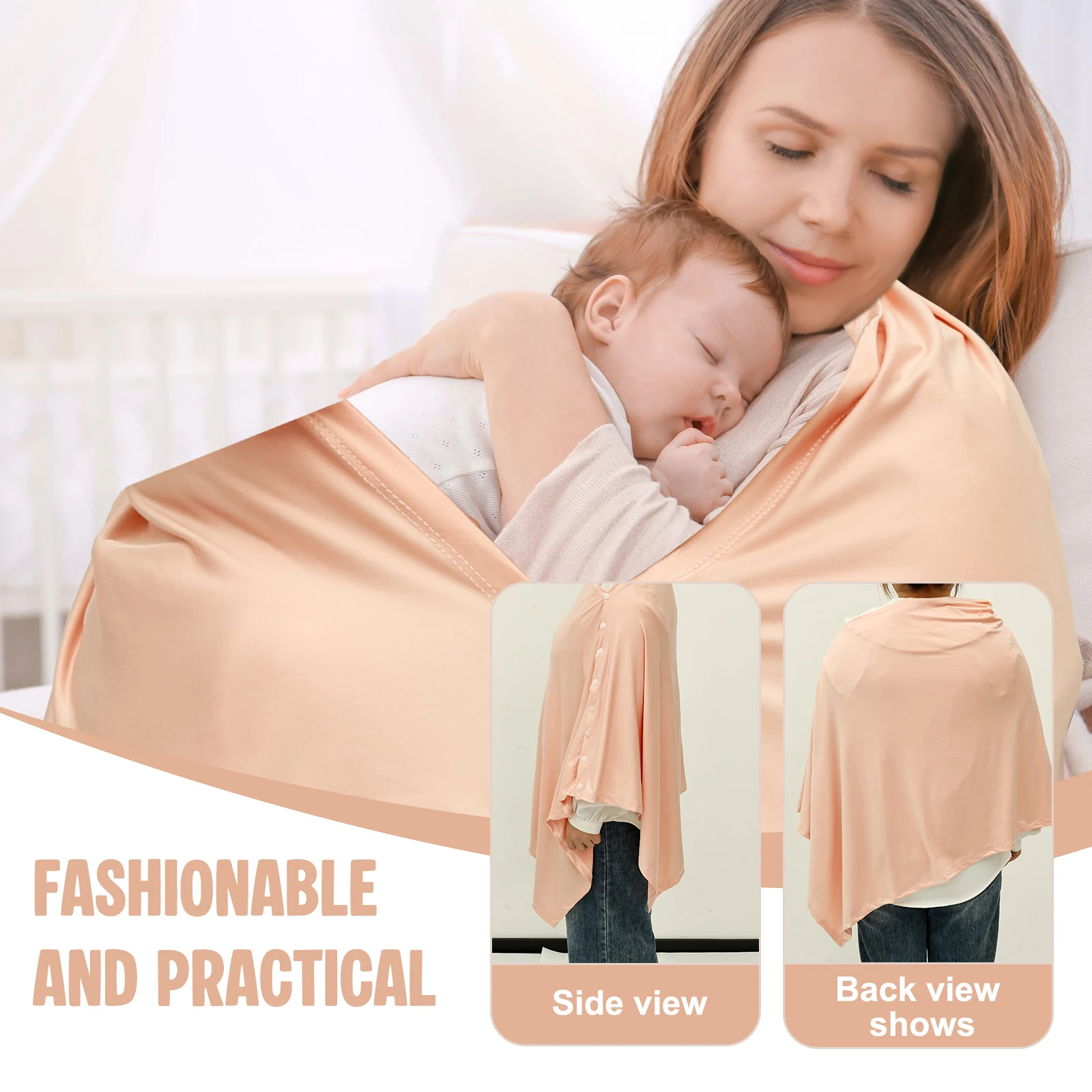 تنفس الرضاعة الطبيعية غطاء تغذية الطفل التمريض يغطي قابل للتعديل التمريض المئزر في الهواء الطلق غطاء الخصوصية الأم التمريض القماش