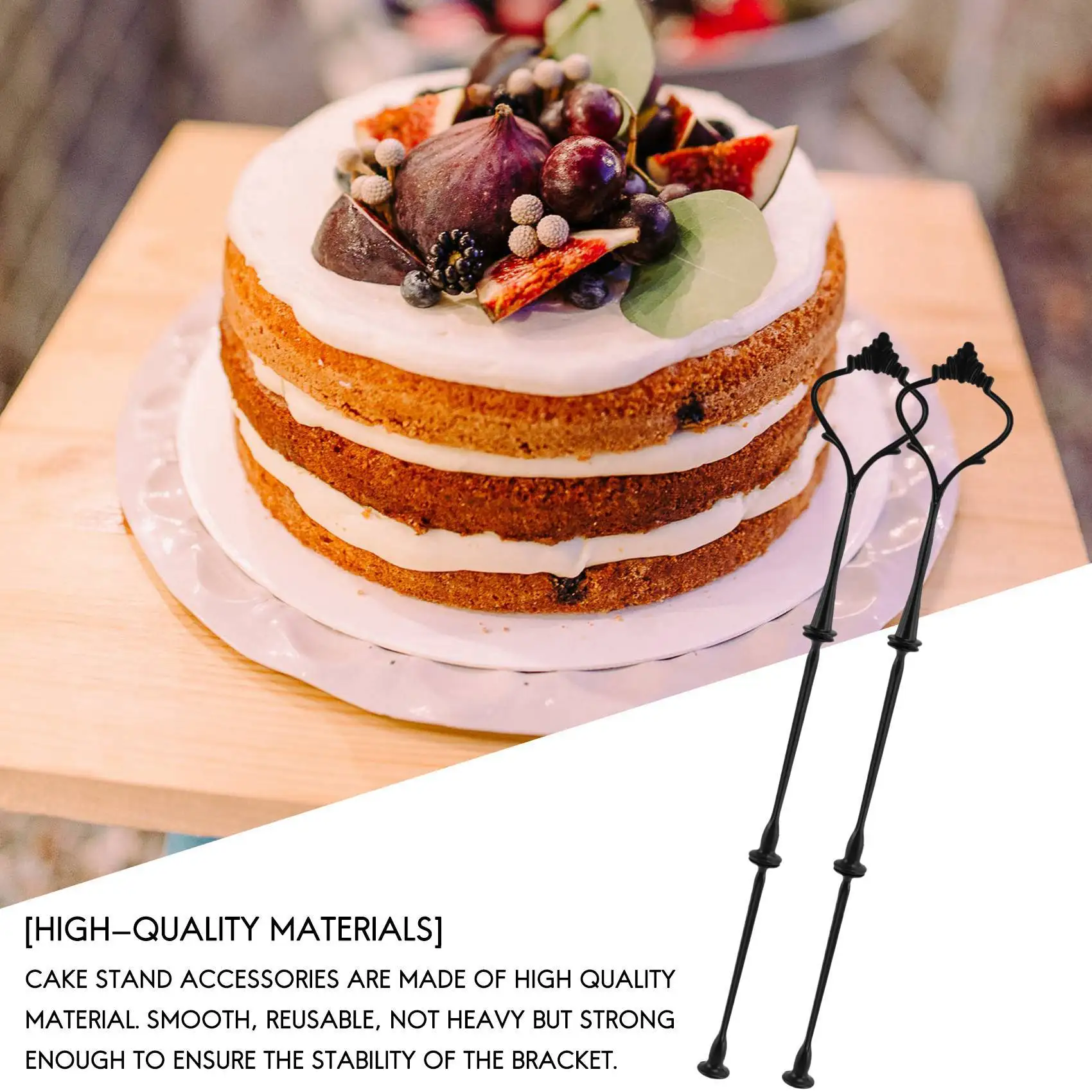 AT21-6 Set Tray Hardware For Cake Stand 3 Tier Cake Stand Fitting Hardware Holder For Wedding And Party Serving Tray