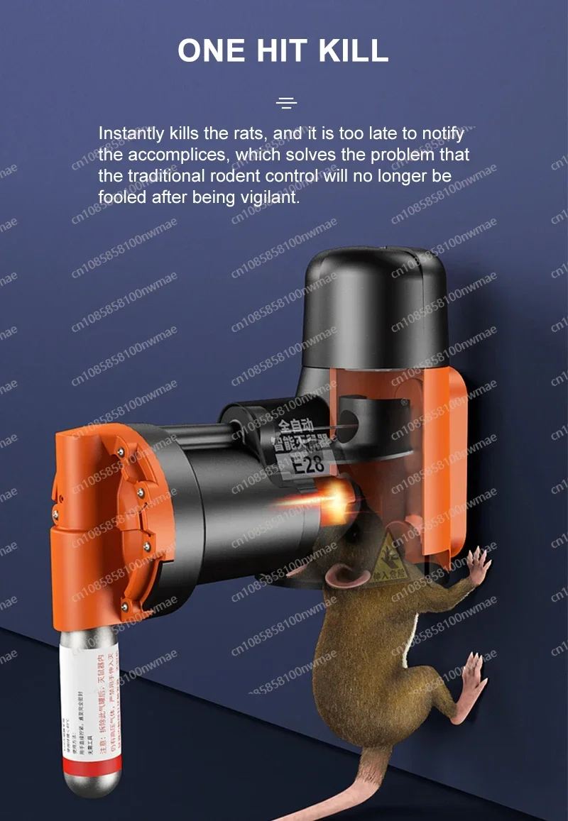 Automatic Humane Non-Toxic Rat and Mouse Trap Kit Rat Mouse Multi-catch Trap Machine Without CO2 Cylinders Humane Non-toxic