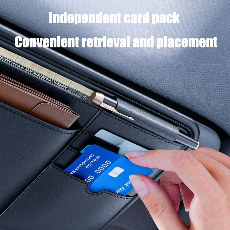 Auto Sun Visor Storage Pouch car Sunglasses Holder Glasses Case For Bmw G20 E46 E90 E60 F10 F20 F30 E39 E92 3 M car accessories