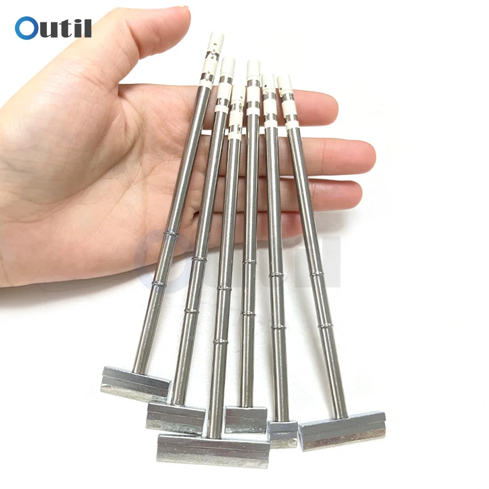 T12 Series Soldering Iron Tips Replacement Heater Solder Head 1401 1402 1403 1404 1405 1406 for T12 Soldering Welding Stand Tool