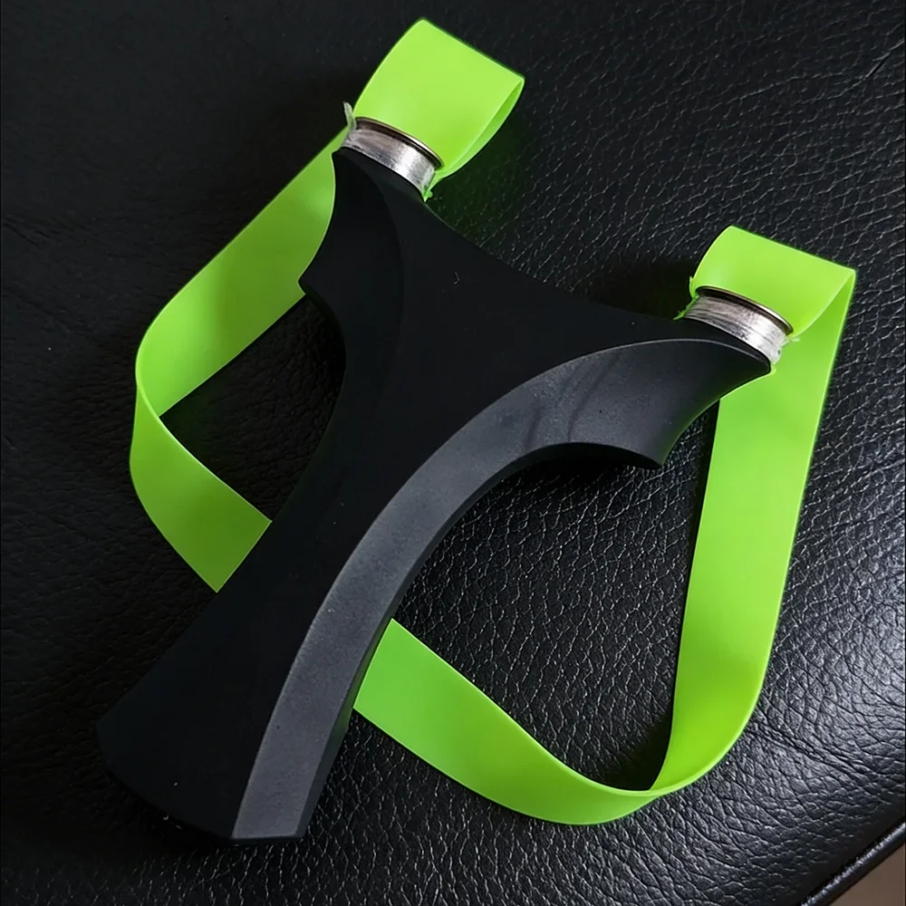 

Black ABS Resin Slingshot for Outdoor Hunting Shooting Lightweight Durable Catapult for Adults Target Practice Professional Use