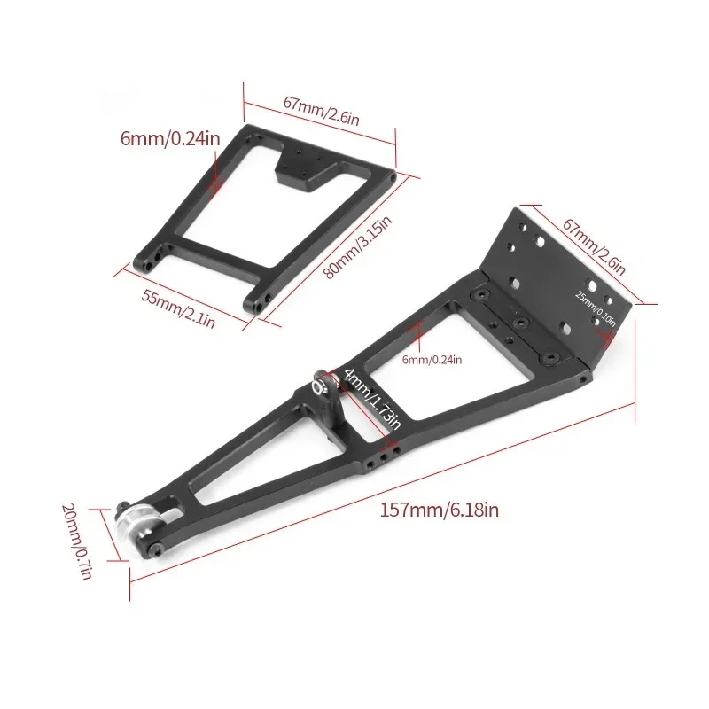 Outil de bricolage pour camion de sauvetage RC, dépanneuse, bras de grue, dépanneuse, mise à niveau du châssis, treuil RC, 1/10 Inoler Car Axial SCX10 TRtage Då LCG