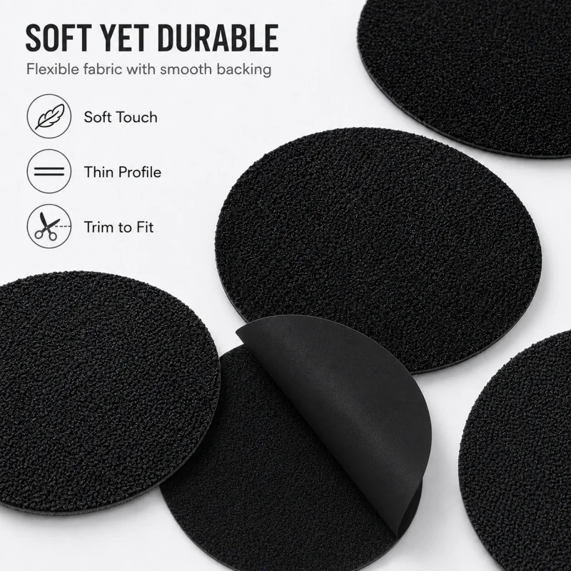 6Pcs Durable Black Shoe Heel Repair Stickers, Peel & Stick Anti‑Abrasion Patches, Restore Worn Inner Lining for Sneakers & Leath view 5
