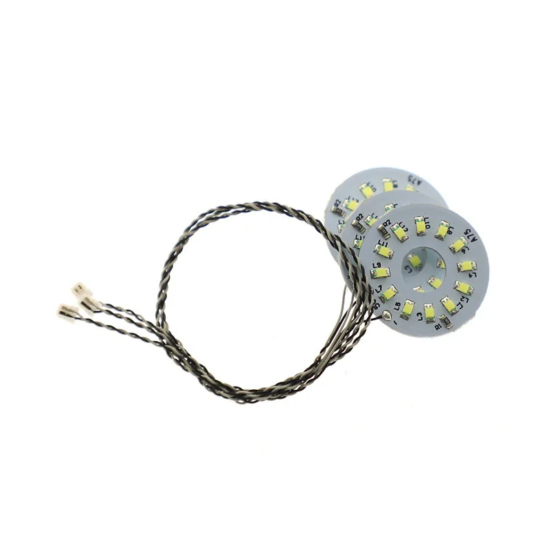 Hprosper DIY Accessories 15cm Mini 0.8mm Pin Compatible Led Circular light 12 Particles For Lego Building Block Models