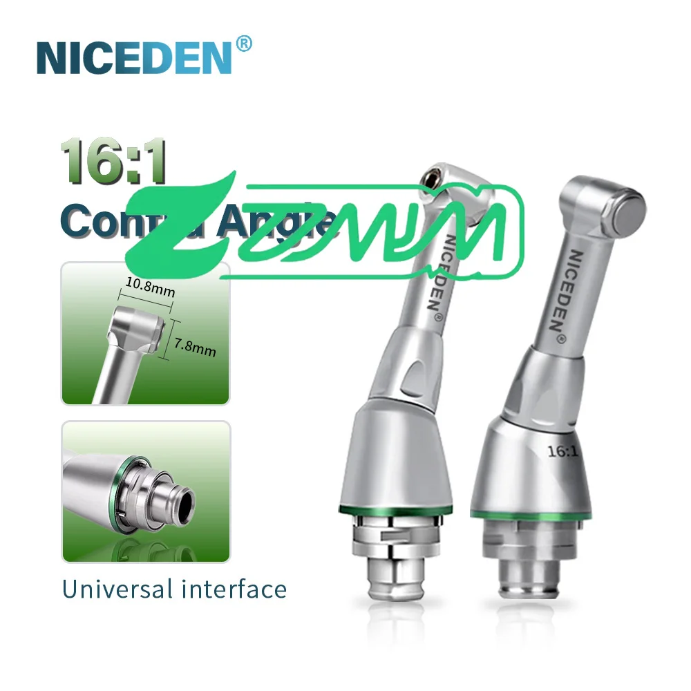 

NICEDEN заводская цена den tal Reduction 16-1 часть угловой головки для беспроводного эндодвигателя наконечник картридж вал ротора