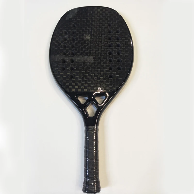 

Beach tennis racket carbon EVA foam core lightweight tennis racket simple multiple colors carbon fiber beach racket 12K