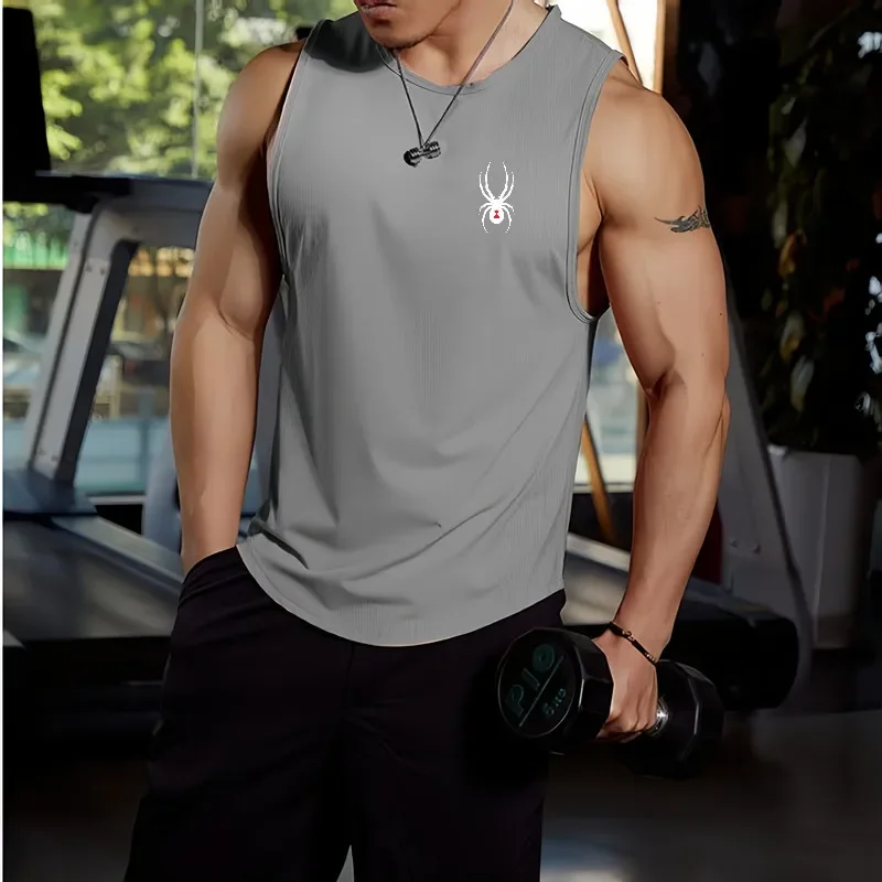 NEW summer Bodybuilding Tank Tops Men Gym Workout Fitness sleeveless shirt Male Undershirt quick-drying Casual Sports Vest