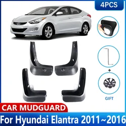 For Hyundai Elantra 2015 Accessories 2011~2016 Avante i35 MD UD Car MudFlaps Mud Flaps Fender Guard Splash Front Wheel Mudguards