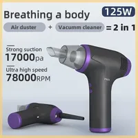 Wind Air Duster 2 In 1 Vacuum Cleaner Handheld Dust Blower Compressed Air Blowing Gun For PC Camera Home Cleaning