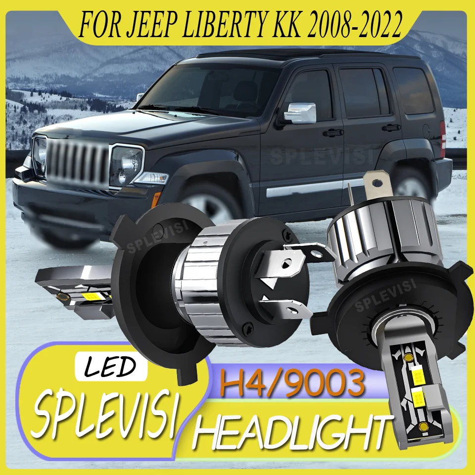 3 year warranty h4 LED headlight For Jeep LIBERTY KK 2008 2009 2010 2011 2012 2013 2014 2015 2016 2017 2018 2019 2020 2021 2022