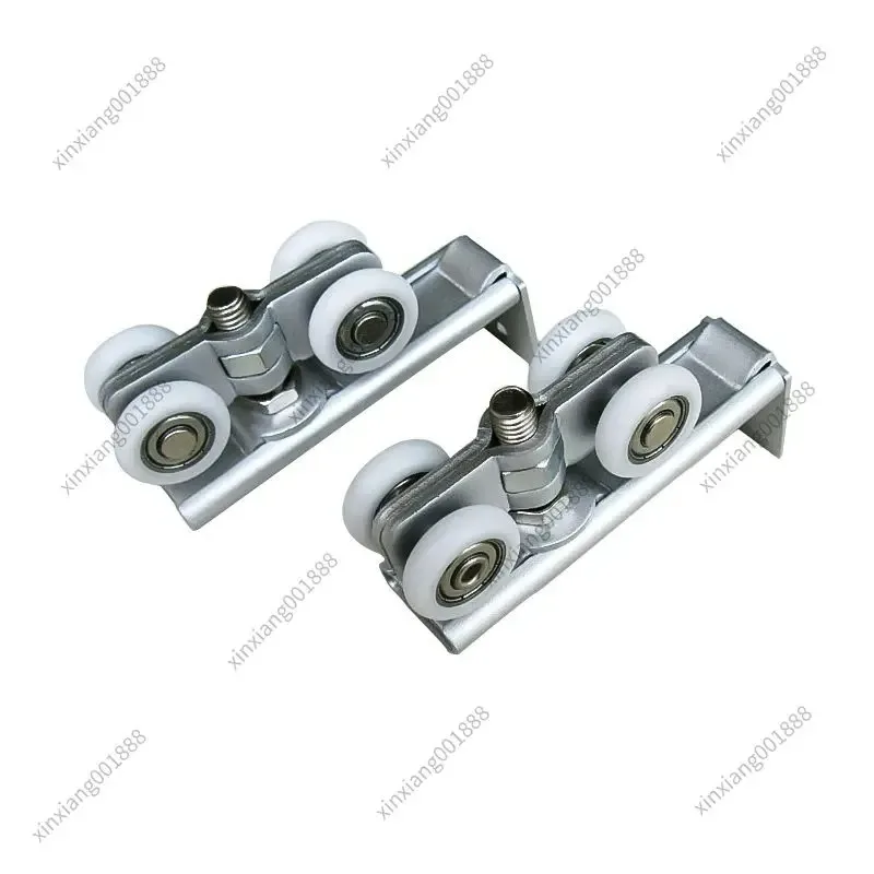 For Silent Bearing Sliding Door Hanging Wheel EU Standard Hanger Roller For Wardrobe Wooden Glass Door