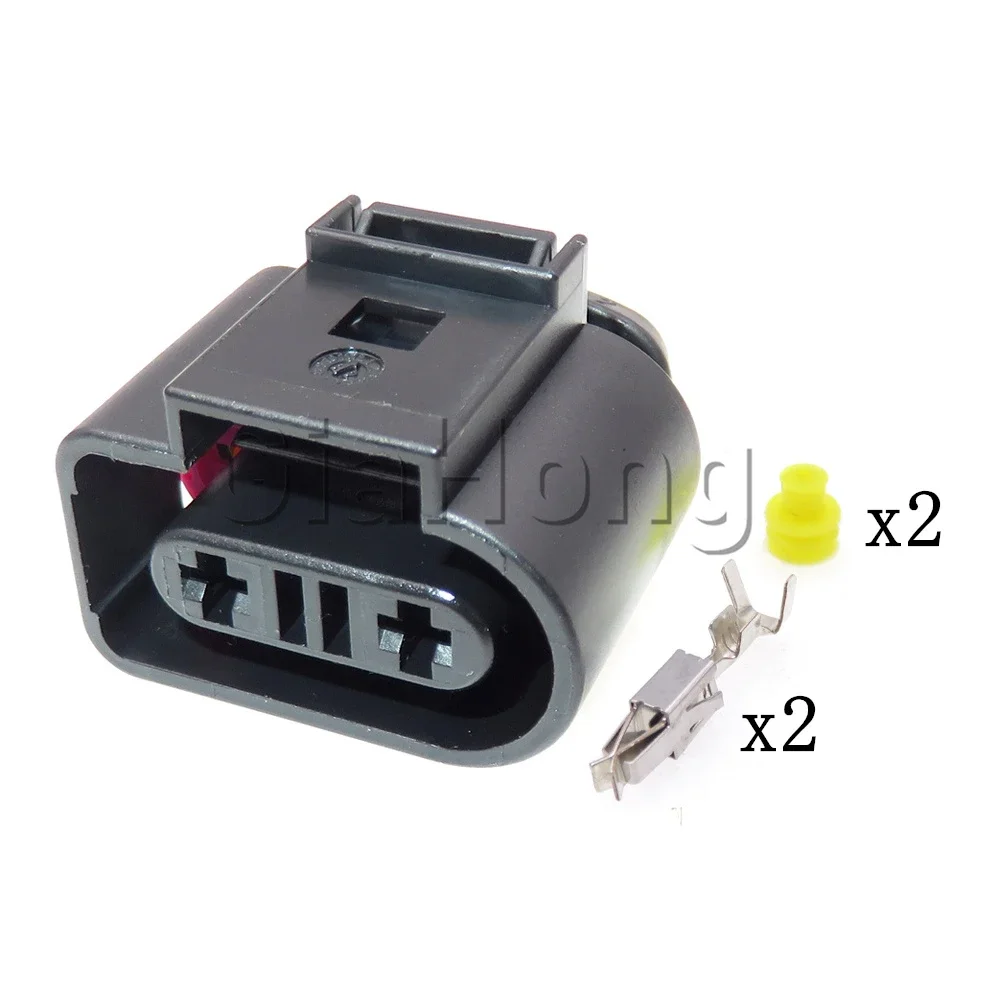 1 Set 2 Ways 1K0973202 AC Assembly Car Antifreeze Wire Socket For VW Audi 1K0 973 202 Auto Water Level Sensor Cable Connectors