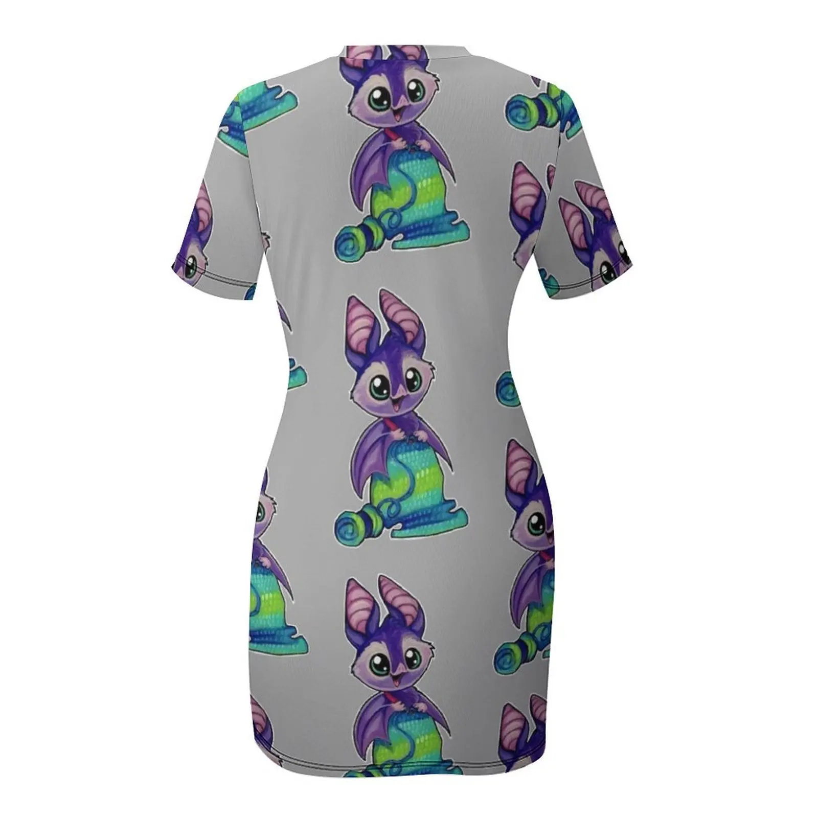 ชุดเดรสแขนสั้นลายถักโครเชต์รูปค้างคาวสำหรับกลางคืน สไตล์เกาหลี เสื้อผ้าผู้หญิงสำหรับงานพรอม