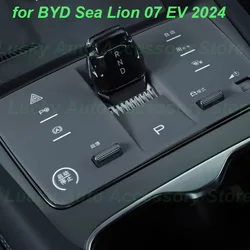 Car Central Console Gear Panel Silicone Pad for BYD Sea Lion 07 EV 2024 Anti-slip Protective Silicone Mat Interior Accessories