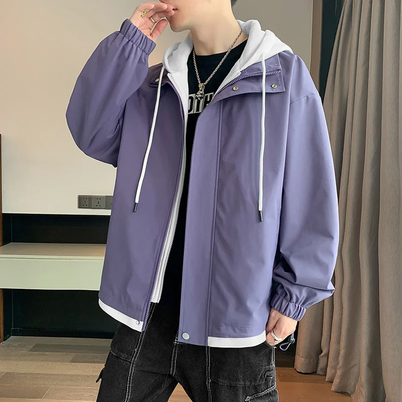 New 2026 Spring Autumn Men's Hooded Jackets Multiple colors available Youth Windproof Outdoor Coat Streetwear Hoody Top Clothing