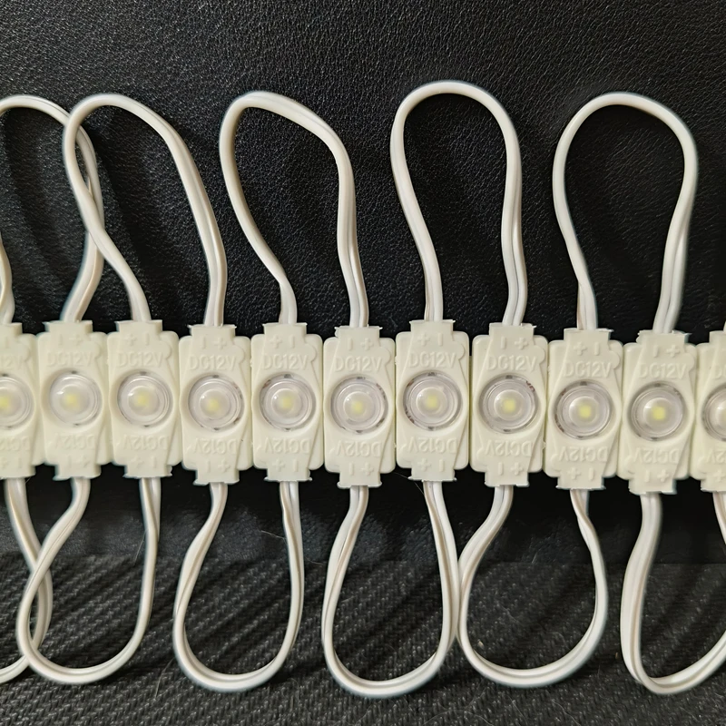 20 Stück Mini-LED-Modul SMD 2835 0,5 W Einspritzmodul Leuchtkastenmodul Fensterfront 27 mm x 12 mm 1 LED-Einzelmodul für Shop-Banner