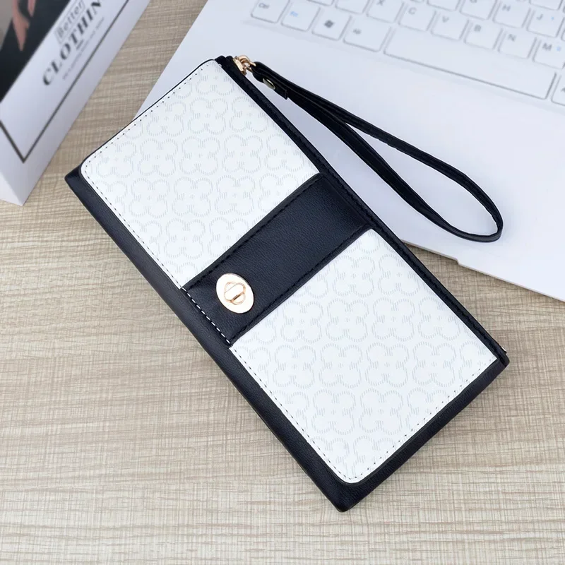 

New Women's Purse Women's Long Zipper Wallet Splicing Wallet Large Capacity Coin Purse Wallets for Women