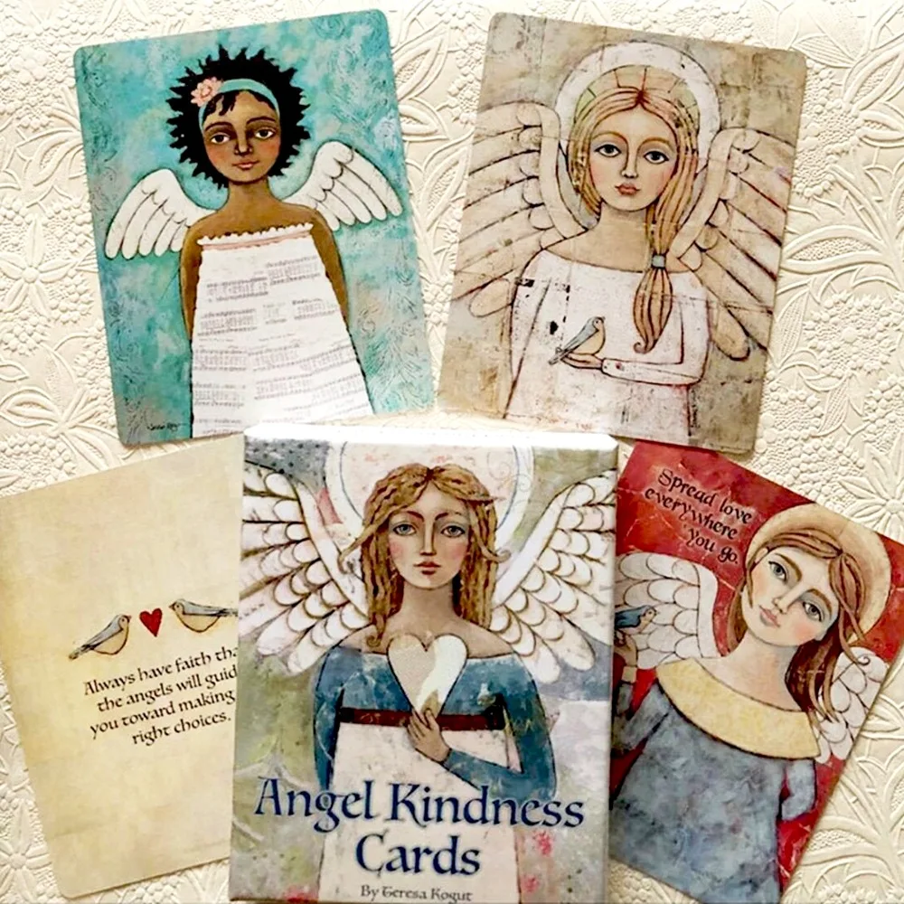 8.8*6.3cm Angel Kindness Cards 52 Pcs Cards Deliver Blessings and Affirmations From 52 Beautiful Angels