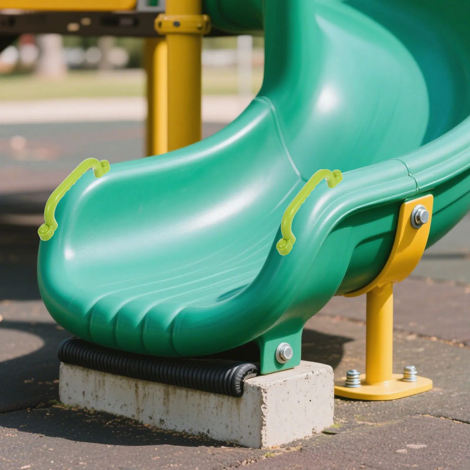 

Safety Handle Kids Climbing Playground Non Slip Outdoor Swing Accessories Uv Resistant Eco Friendly Plastic Playhouse