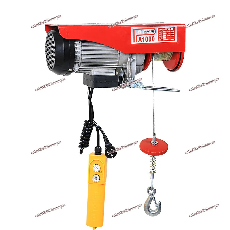 

Miniature Electric Hoist Small Crane 220V110V Household Roof Wire Rope Crane