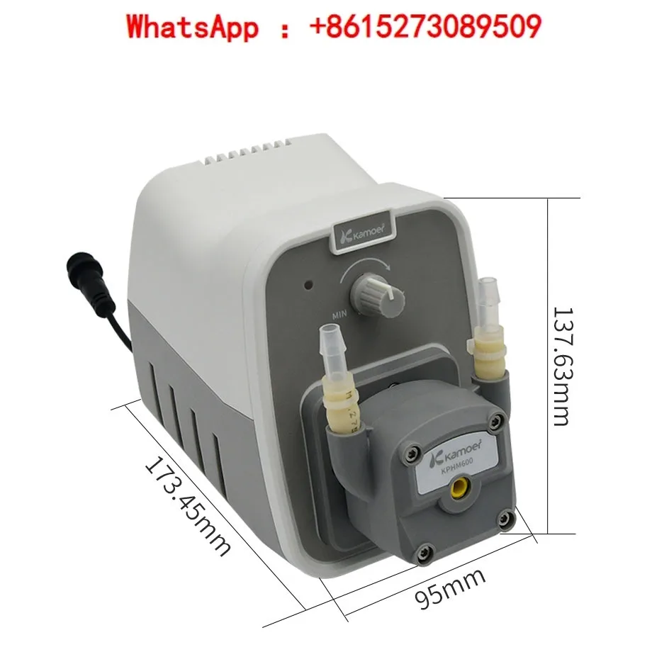 KCP600 24v adjustable flow 250-600ml/min BPT tube peristaltic dispensing pump for nail polish