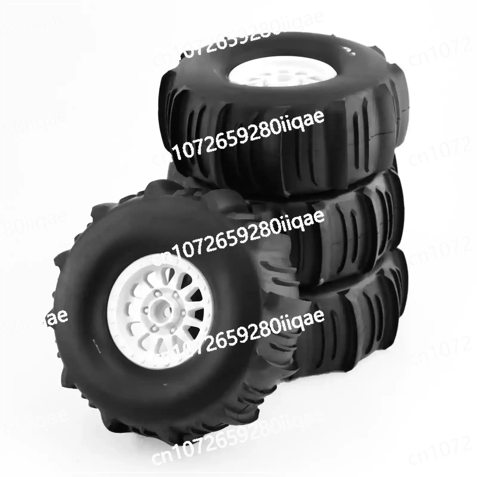 1/7 Scale Desert Short Truck Tires, Set of 4, 138mm, 17mm Hex Adapter,