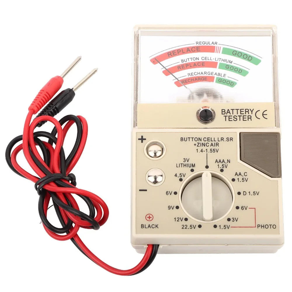 Portable Design Plastic Watch Battery Tester White Portable Watch Repairing Tool Battery Tester Checker Watch Makers