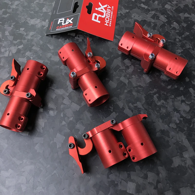 Bloqueo de junta plegable de tubo de fibra de carbono 20 25 30 35 40mm mecanismo de bloqueo de brazo plegable Horizontal para DJI FPV Drone marco RC parte RJX