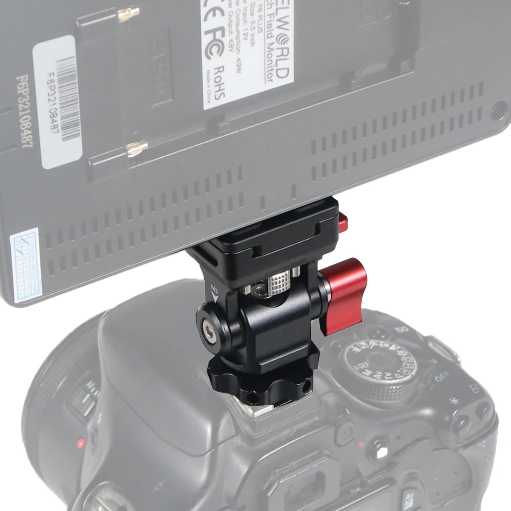 Einstellbarer Schnellverschluss-Kugelkopf Kalt schuh halterung Monitor halterung Blitz halterung Blitzschuh adapter DSLR-Kameras Käfigs tabilisator – Detail 22
