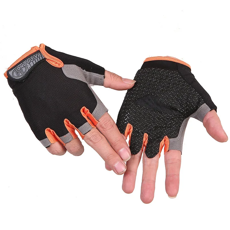 Women Men Cycling Bicycle Gloves Half Finger Gym Gloves Mitten Breathable Anti-slip Glove Fitness Sport Training Gloves