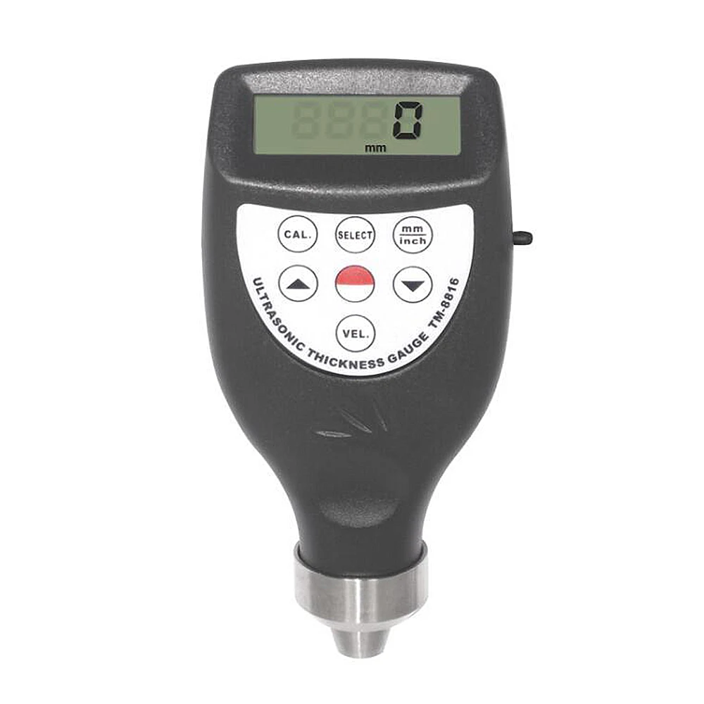 TM-8816 Ultrasonic Thickness Gauge High Precision 1.0mm ~ 200mm Metal Steel Pipe Aluminium Iron Glass Plastic Thickness Meter