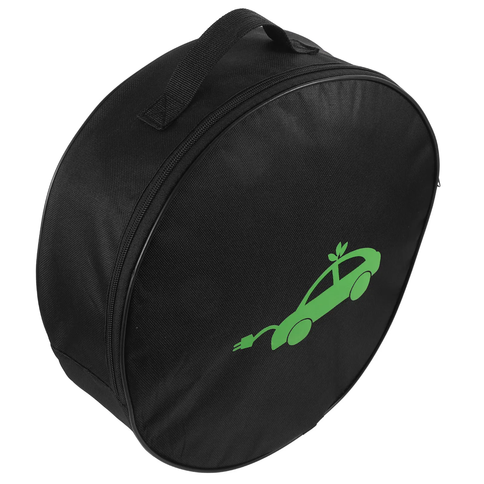 

Ev Storage Bag Portable Round Shape Heavy-Duty Organizer for Electric Car Charging Cable Road Trip Trunk Carry Case