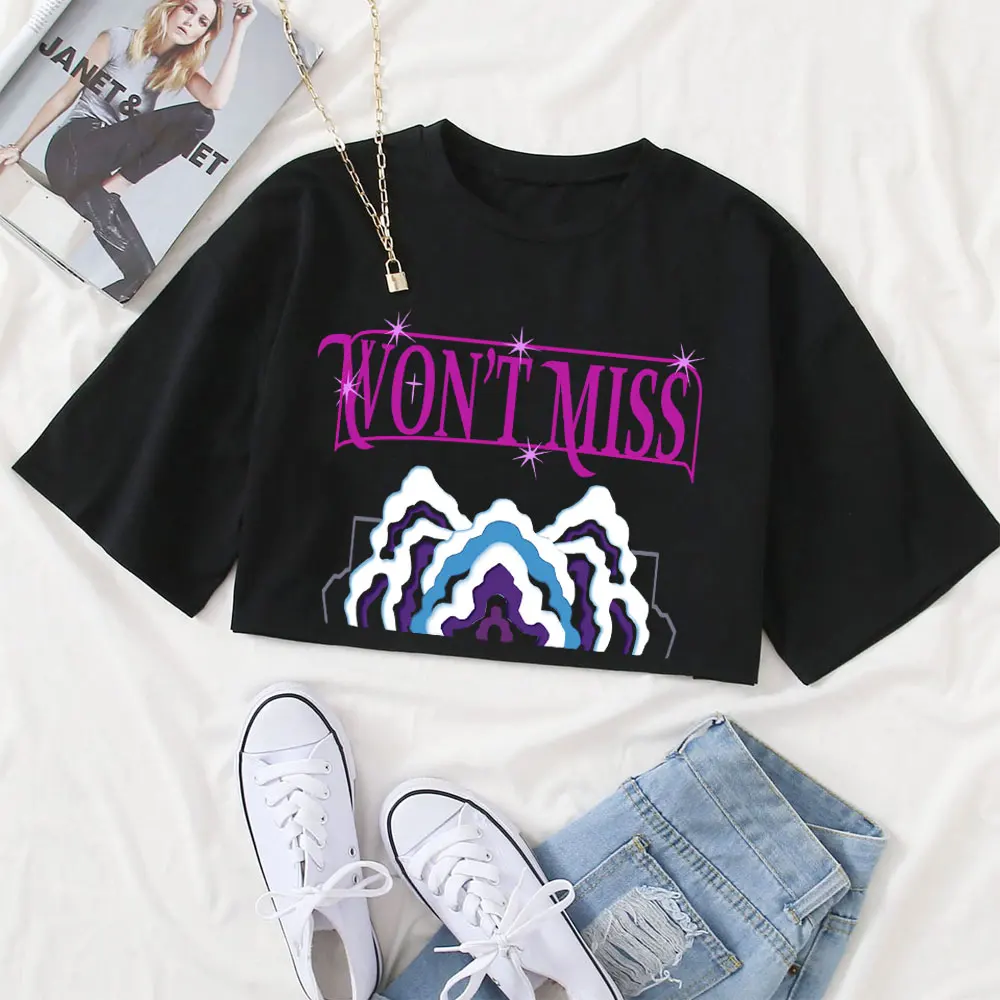 KPop Demon Hunters Mira Crop Tops T-Shirt Women Girls Fashion Demon Hunters Cosplay Shirt for Fans Gift Y2k Tops image 2