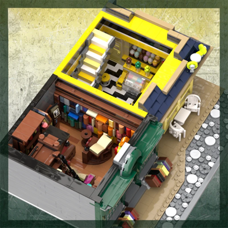 Magisch Schoolmodel Moc Bouwstenen Ijssalontechnologie Modulaire Blokken Geschenken Kerstspeelgoed Diy Sets Assemblage