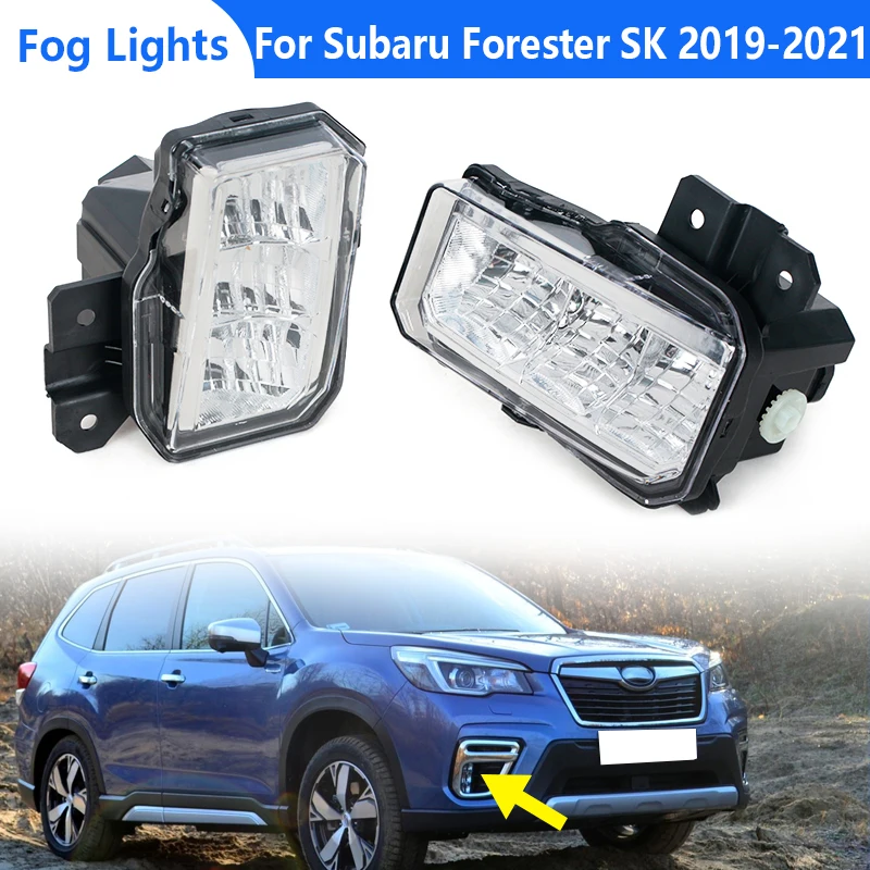 

For Subaru Forester SK 2019 2020 2021 Auto LED Fog Lights Headlights foglights Foglamp Front Bumper Light 84501SJ000 84501SJ010