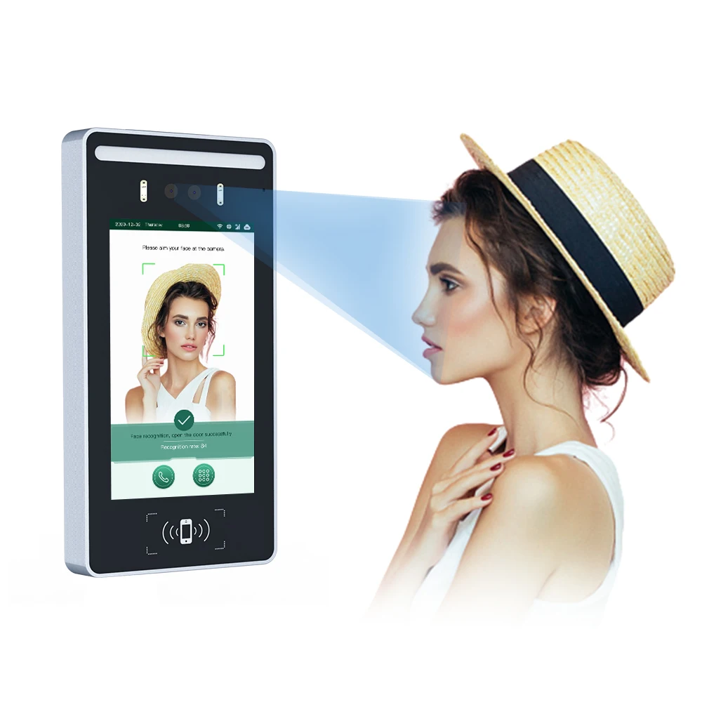 Thinmoo Biometric AI Face Recognition Fingerprint Time Attendance Access Control Machine With Cloud Based Software Wifi