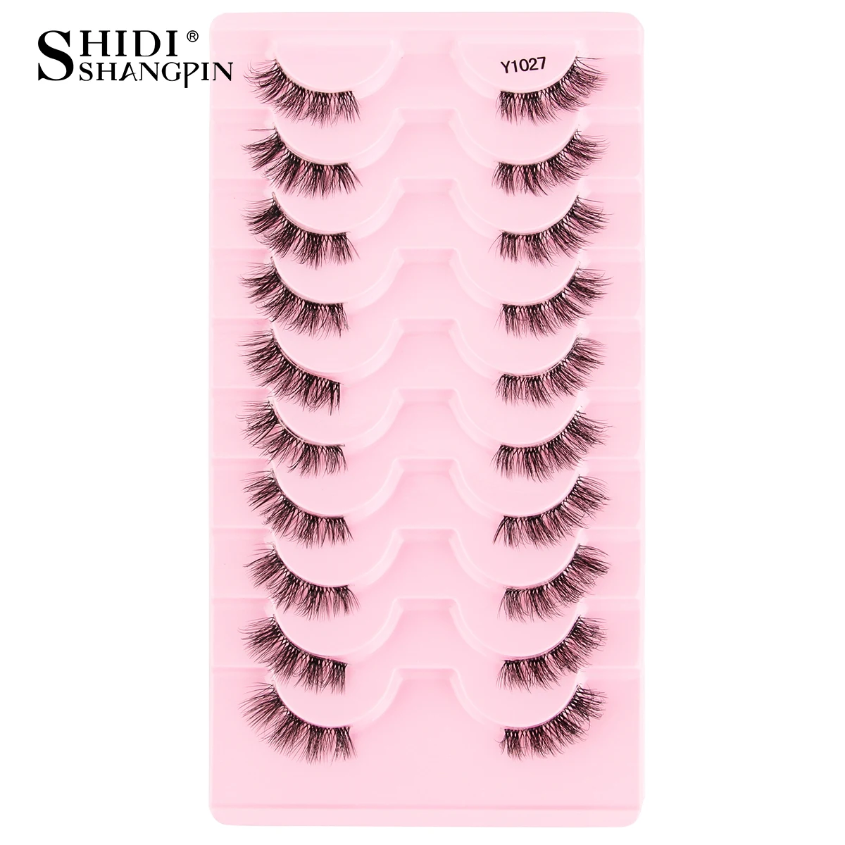 Neue Halbe Wimpern Falsche Wimpern 5/10 Paar 3D Nerz-Wimpern Natürliche Wimpernverlängerung Katzenaugen-Wimpern Make-up Faux Cils Fox Lash – Detail 20