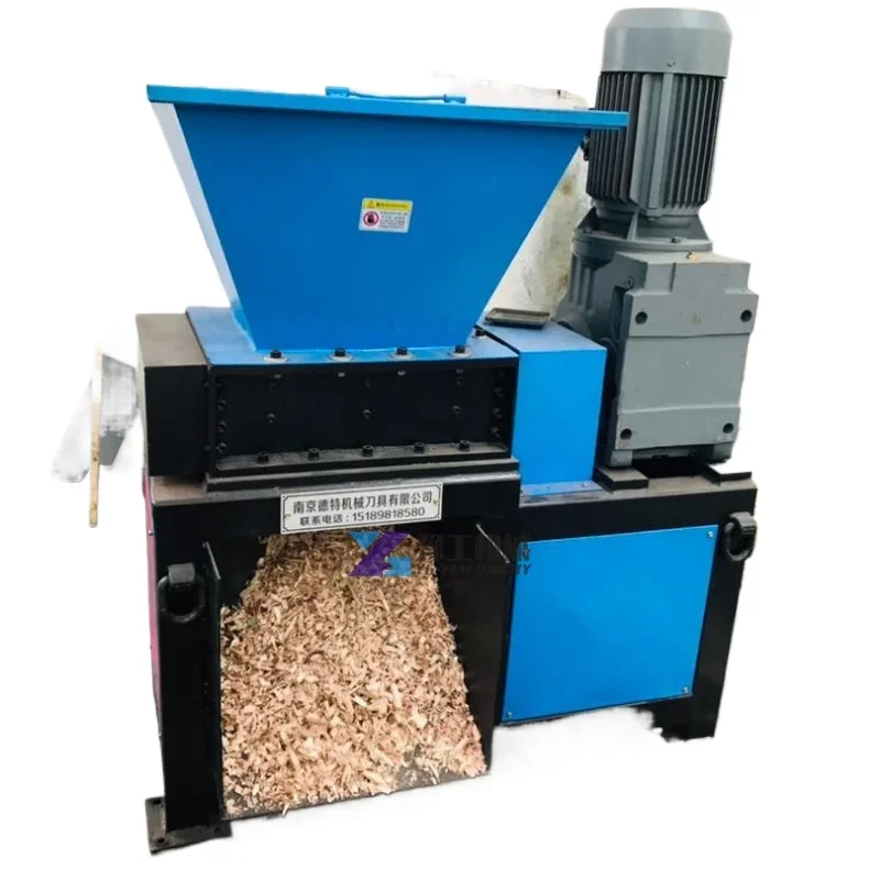 Heavy Duty Automatic Plastic Shredder Machines  Industrial  Single Shaft Steel  Wood Crusher Customized 2500 Kg/h