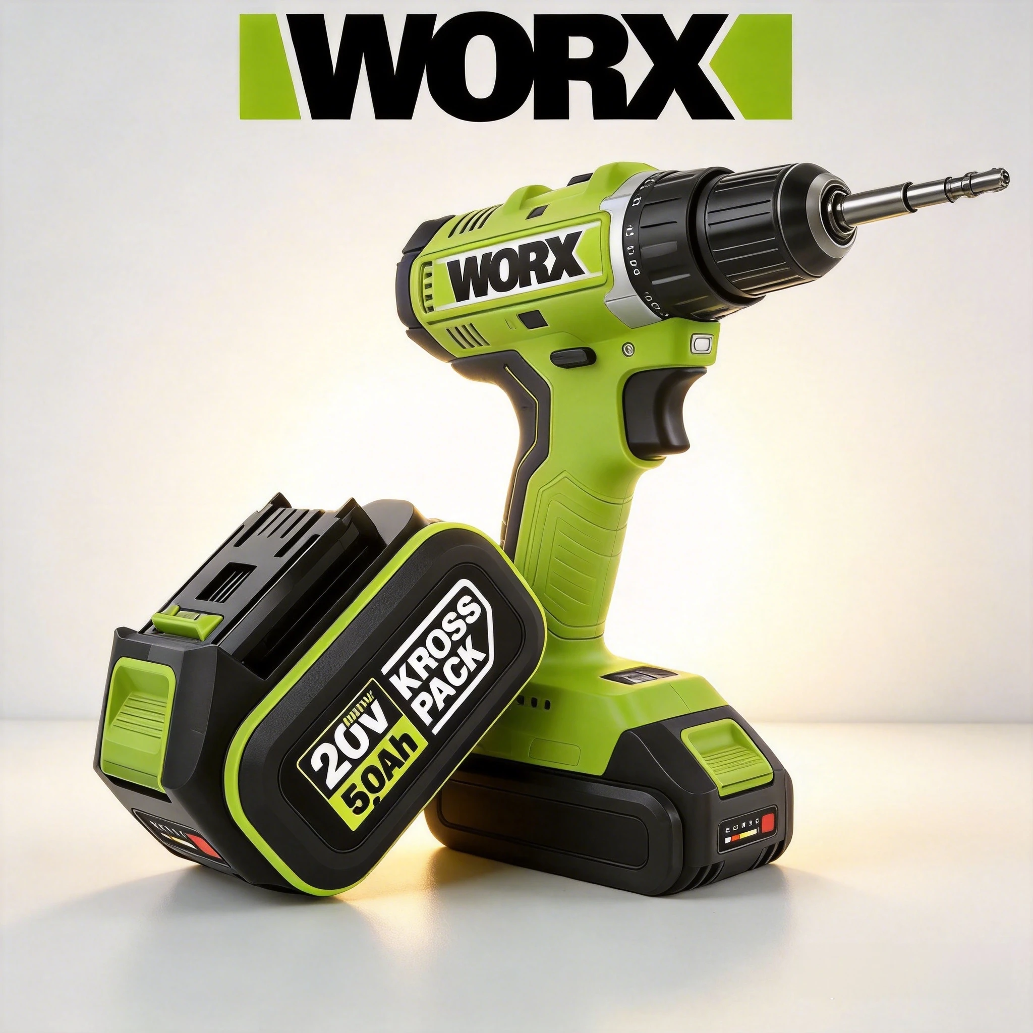 For Worx 20V Li-ion Battery Tools Replacement Battery 6Ah for Worx WA3551 WA3551.1 WX176 WX242 Screwdriver Power Tools