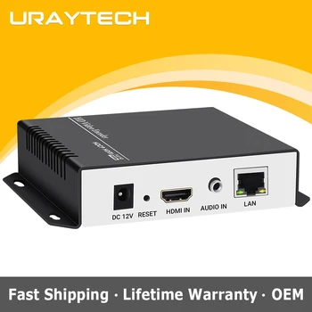 جهاز تشفير فيديو HEVC MPEG4 HDMI إلى IP للبث المباشر H.264 RTMP جهاز تشفير 4K IPTV H.265 مع HLS HTTP RTSP UDP RTMPS SRT