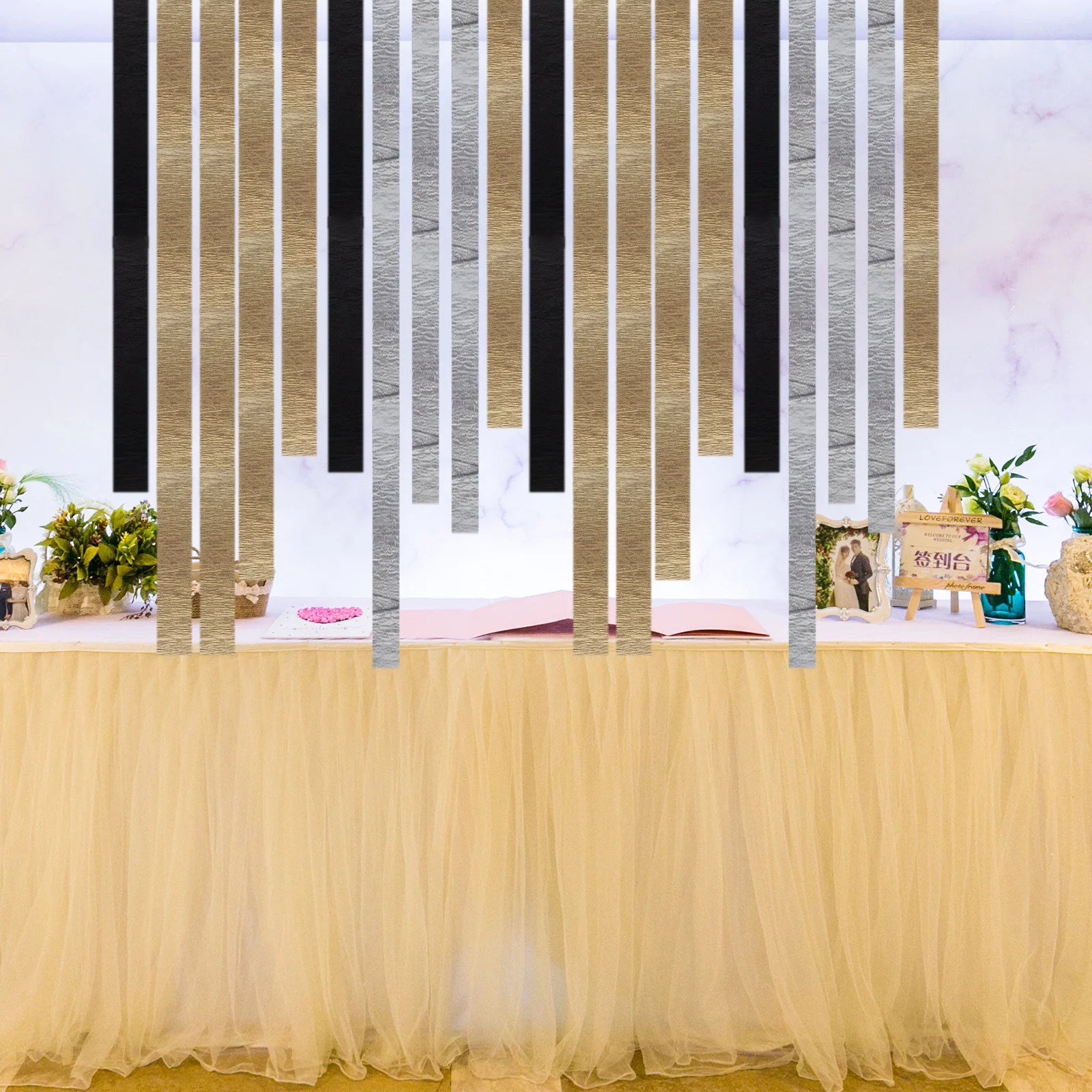 

6Pcs Crepe Paper Streamers Colored Birthday Party Decorations Party Streamers Multi-Function Decorative Ribbon