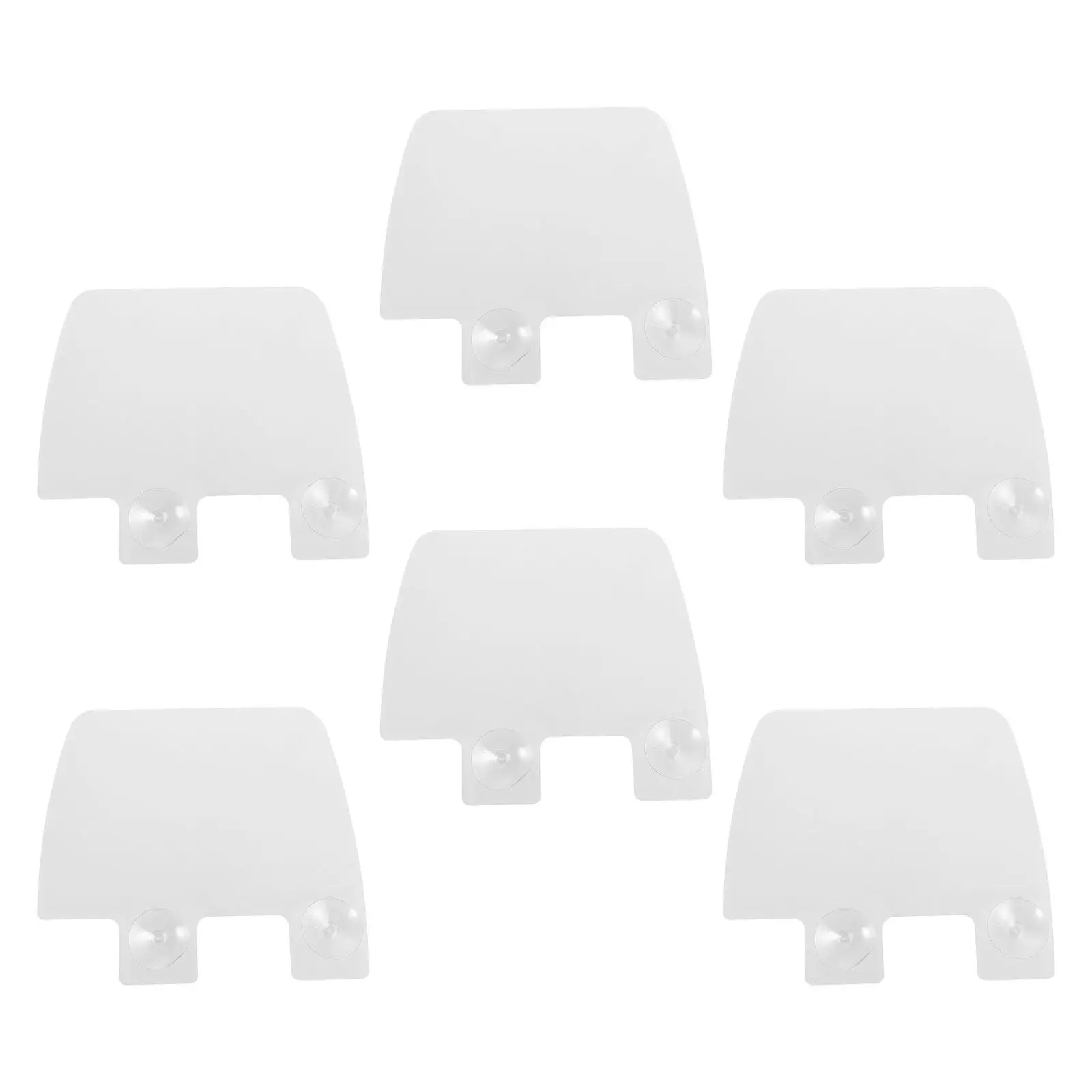 6Pcs Kitchen Sink Splash Protector Plastic Splash Guard for Sink Resistant Suction Cup Installation Space Saving view 5