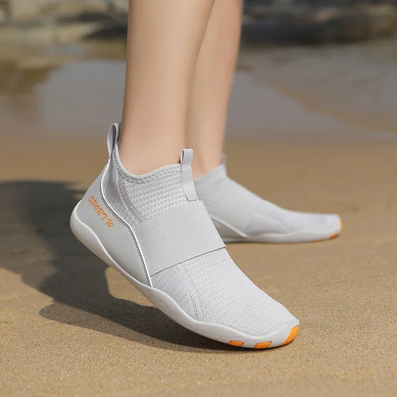 Summer Adults High Top Water Shoes Men Women Swimming Shoes Barefoot Beach Shoes With Hole Unisex Plus Size 46 47 Dropshipping