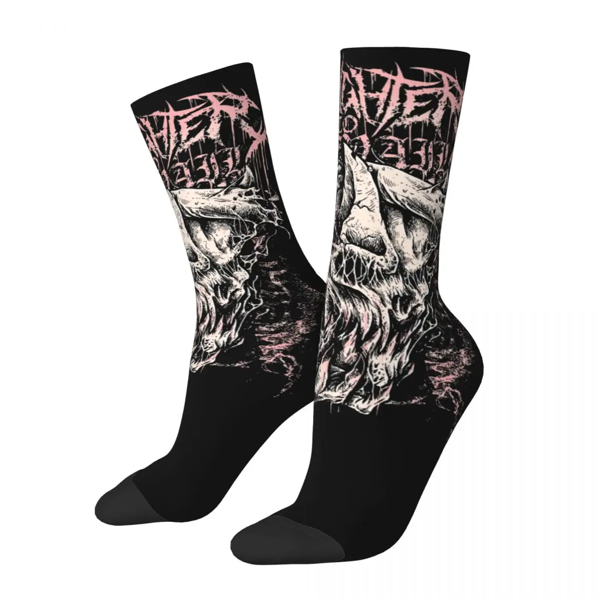 Hip-hop Unisex Slaughter To Prevail Death Metal Band Theme Socks Stuff Print Socks Super Soft Best Gift Idea